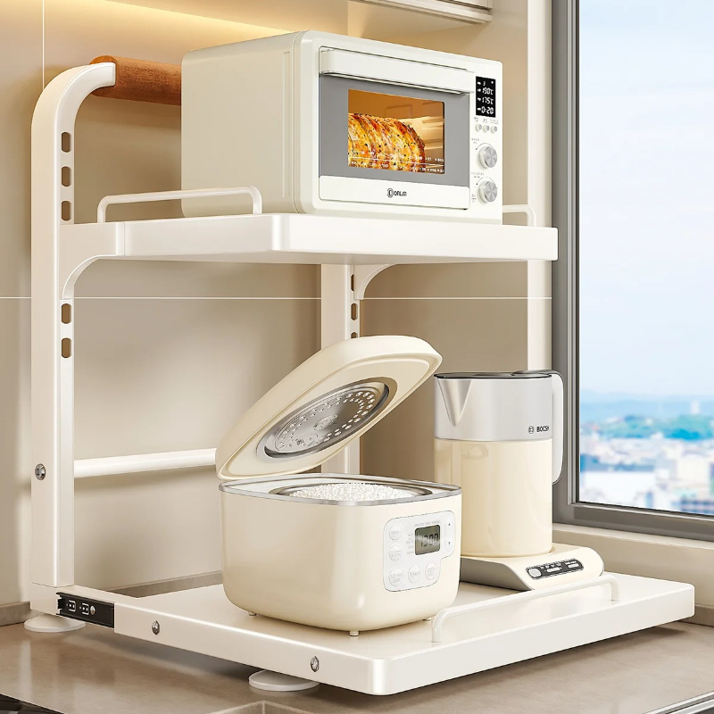 Kitchen Appliances Countertop - Keukenblad organizer van koolstofstaal, verstelbaar uittrekbaar