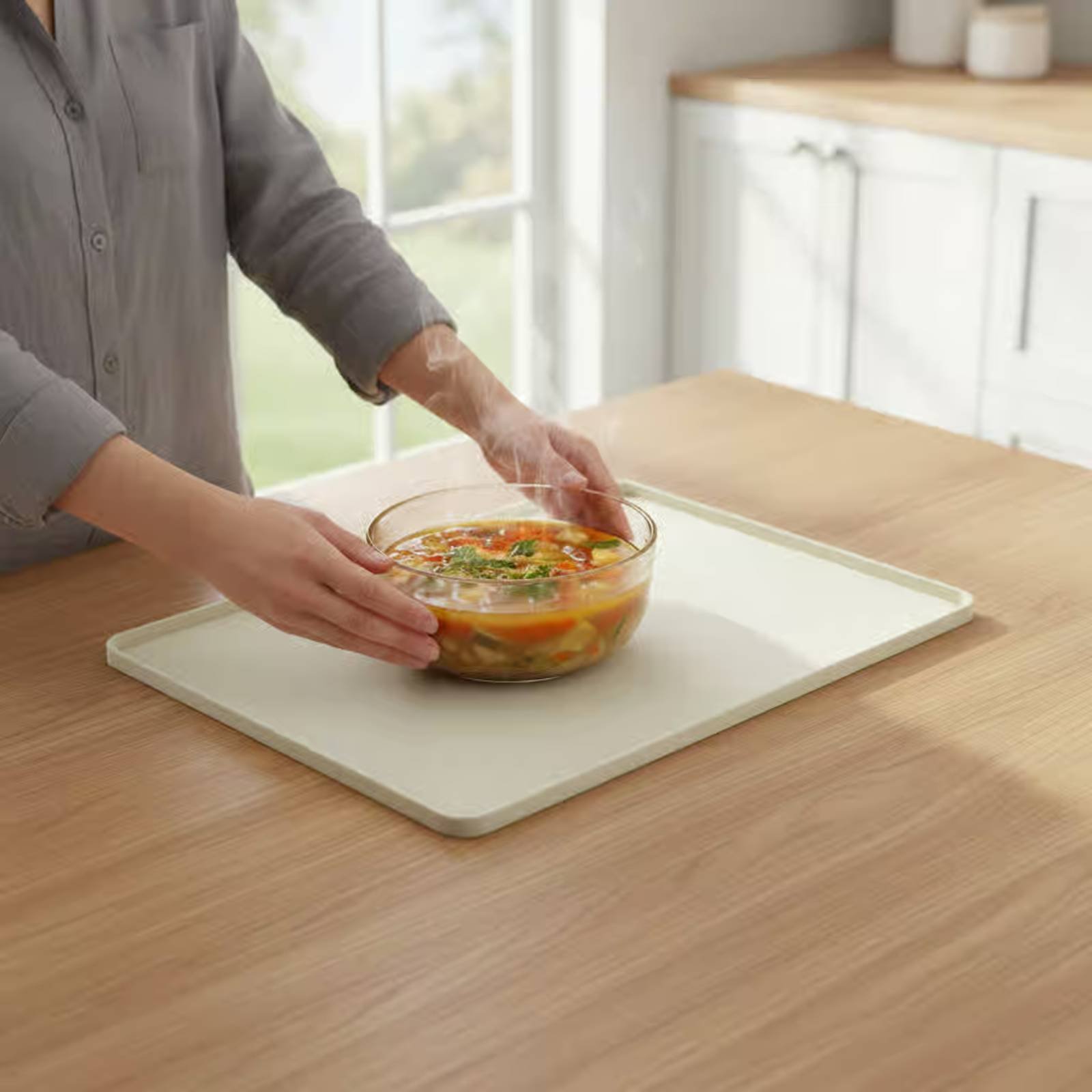 Kitchen Appliances Usa - Siliconen magnetronmat Flexibele magnetronbeschermer Siliconen apparatenbakje