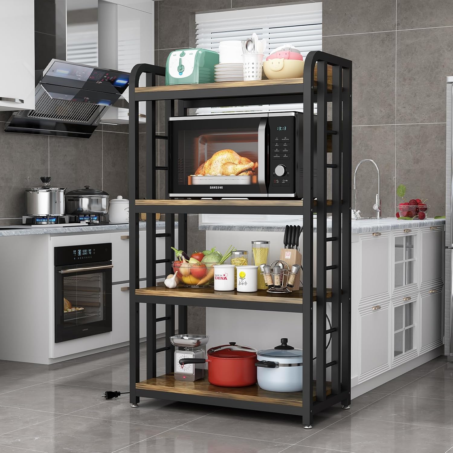 4-laags keukenbakkersrek met s - Kitchen Appliances Countertop recensie en prijs