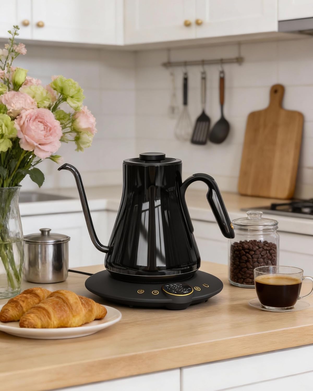 Elektrische waterkoker met zwa - Electric Kettle Gooseneck recensie en prijs