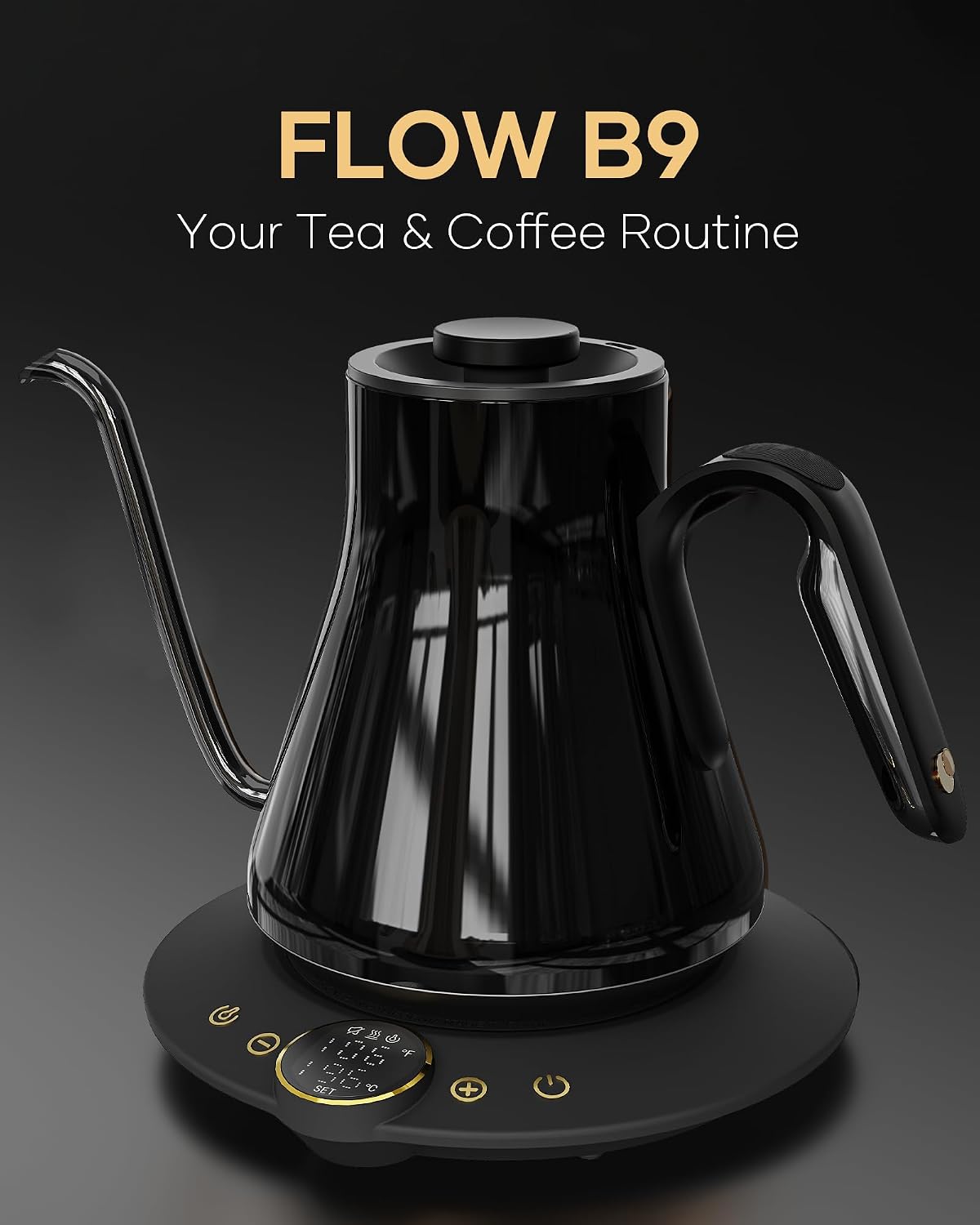 Elektrische waterkoker met zwa - Electric Kettle Gooseneck recensie en prijs
