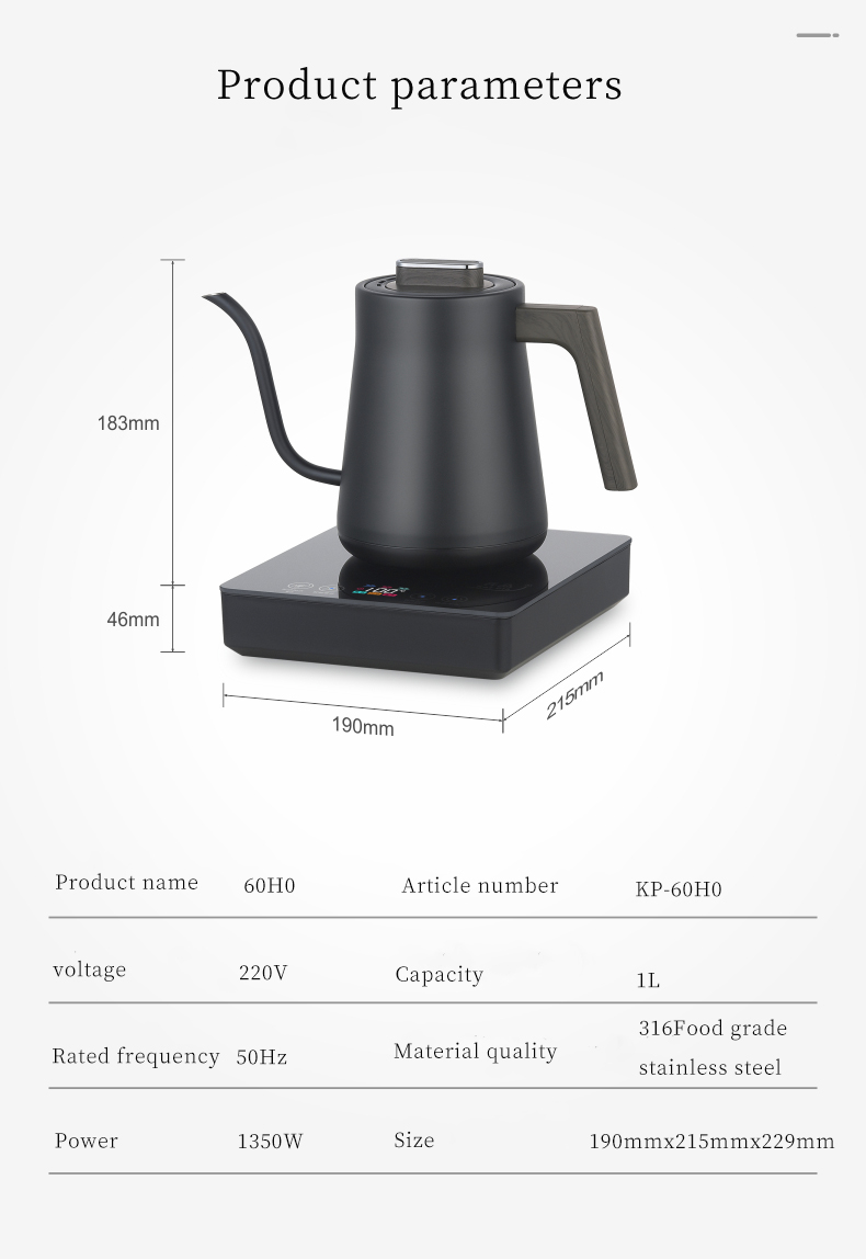 HK-60H0 1,5L zwanenhals waterk - Electric Kettle Gooseneck recensie en prijs