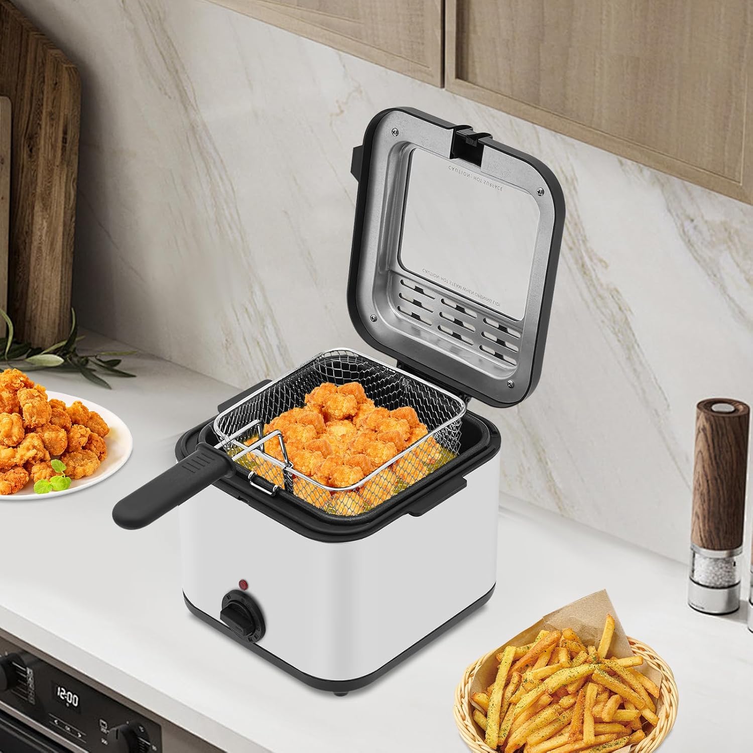 Elektrische friteuse voor op h - Kitchen Appliances Countertop recensie en prijs