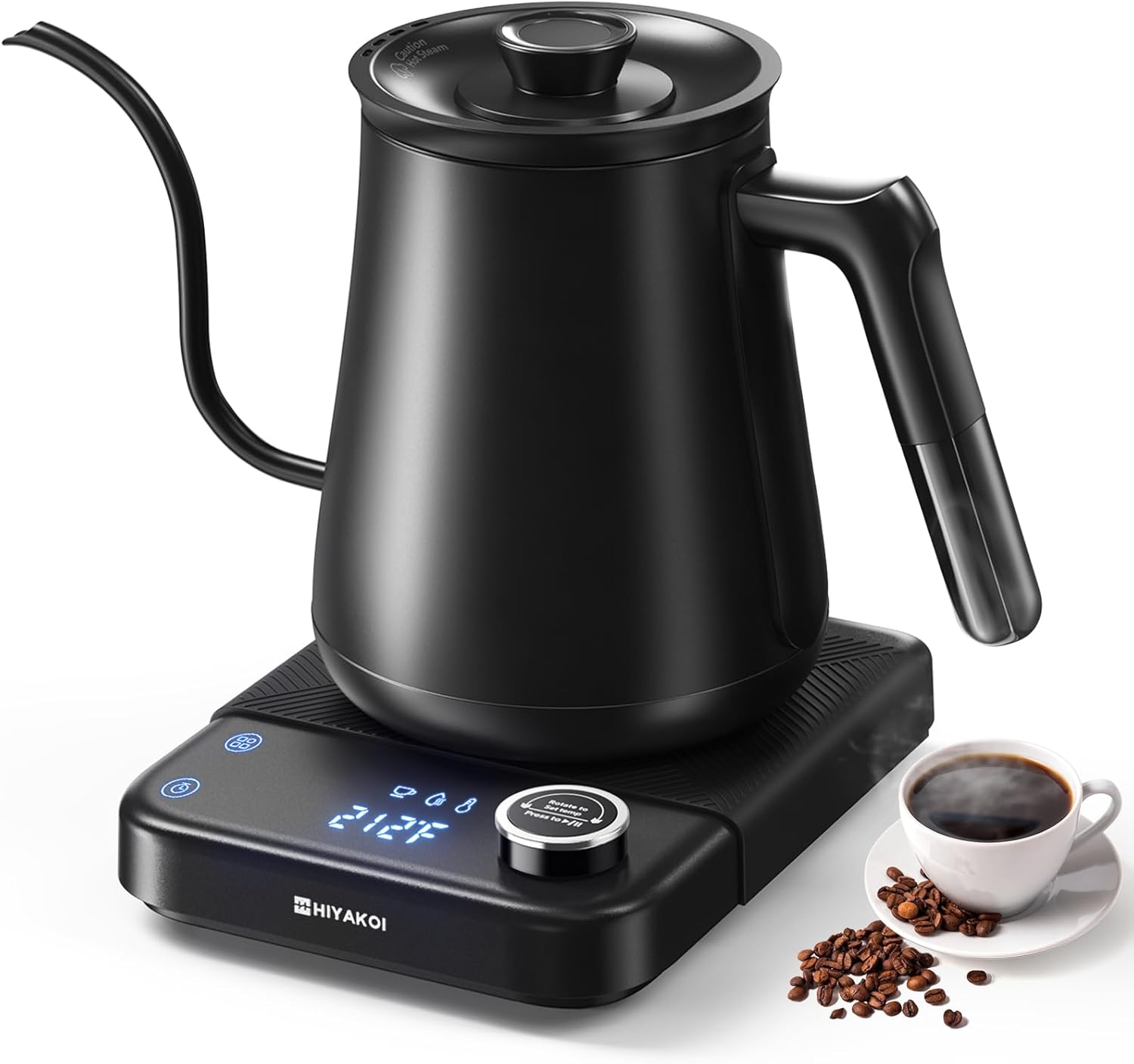 Elektrische waterkoker met zwa - Electric Kettle Gooseneck recensie en prijs