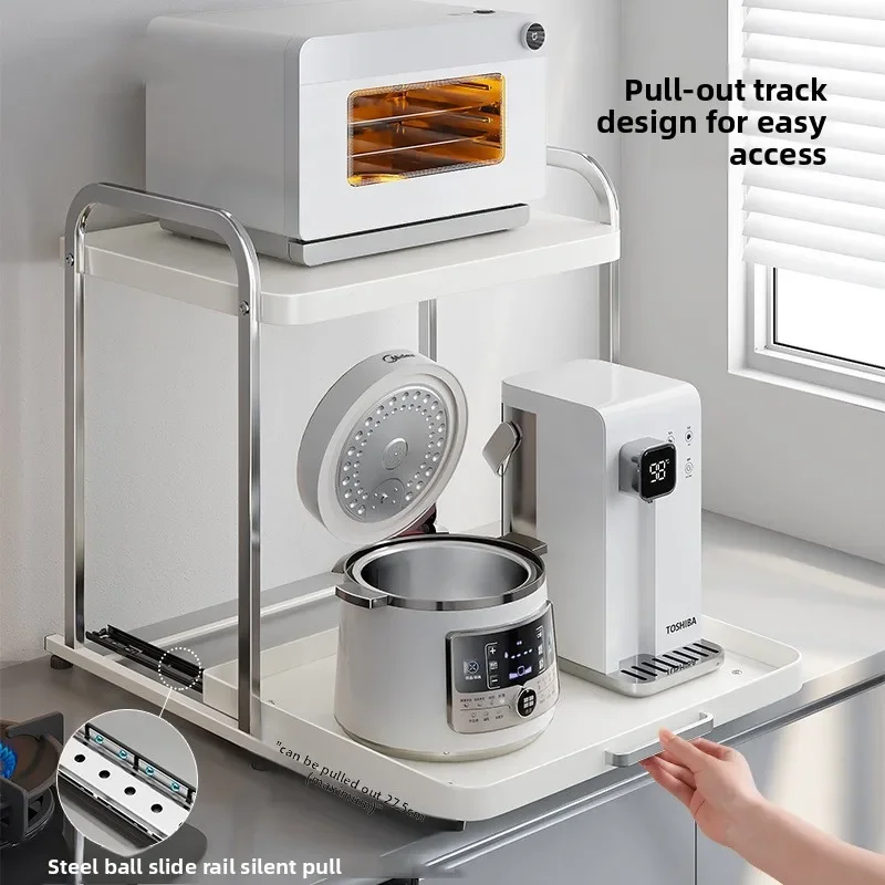 Roestvrijstalen magnetronrek,  - Kitchen Appliances Countertop recensie en prijs